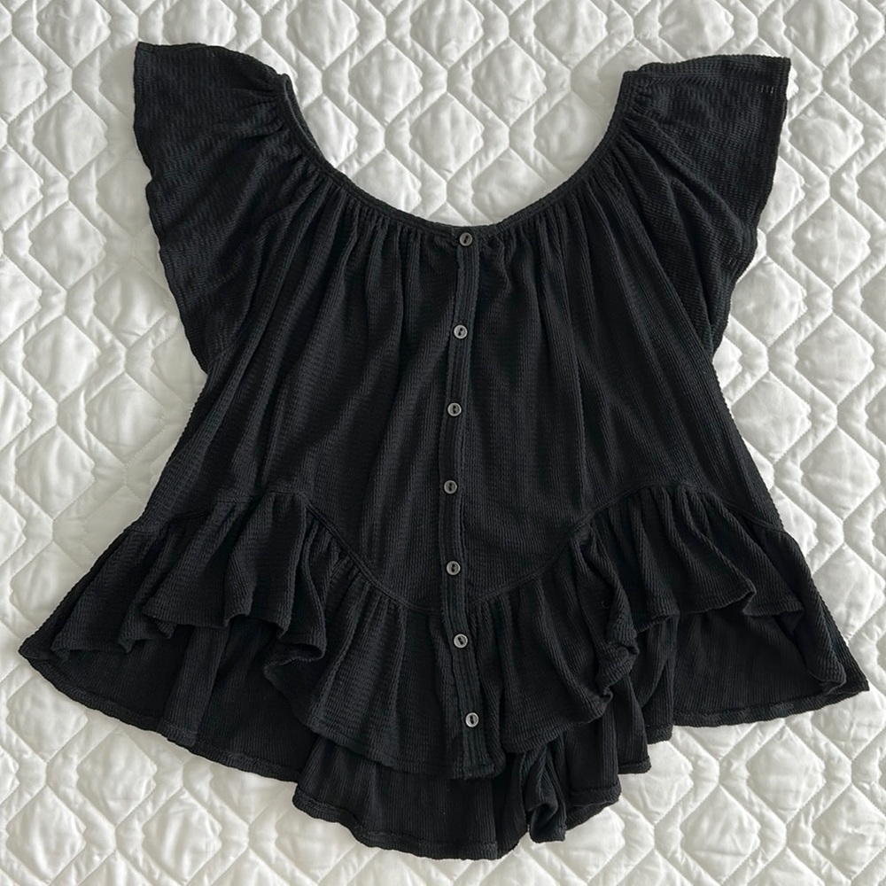 We The Free Waffle Flowy Top